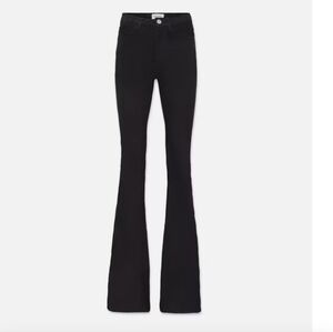 Frame High Rise Black Flare Jeans Size 28 Waist